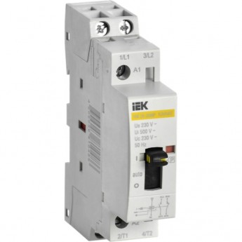 Контактор модульный IEK с ручным управлением КМ20-20МР AC KARAT - MKK12-20-20 Контактор модульный IEK с ручным управлением КМ20-20МР AC KARAT - MKK12-20-20