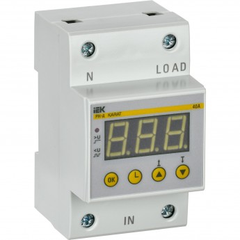 Реле напряжения IEK РН-д однофазное 54мм 40А Реле напряжения IEK РН-д однофазное 54мм 40А
