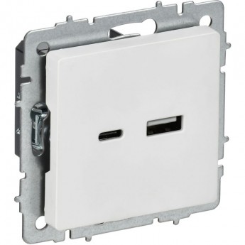 Розетка USB IEK BRITE BR-U22-018-K01