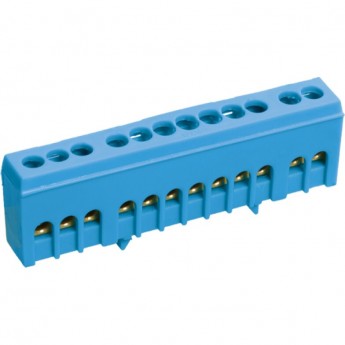 Шина N "ноль" в корпусном изоляторе на DIN-рейку IEK ШНИ-6х9-8-К-С - YNN10-69-8KD-K07 Шина N "ноль" в корпусном изоляторе на DIN-рейку IEK ШНИ-6х9-8-К-С - YNN10-69-8KD-K07