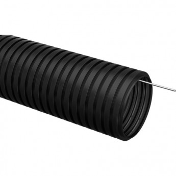 Труба гофрированная IEK ПНД d=20мм с зондом черная (100м) - CTG20-20-K02-100-1 Труба гофрированная IEK ПНД d=20мм с зондом черная (100м) - CTG20-20-K02-100-1